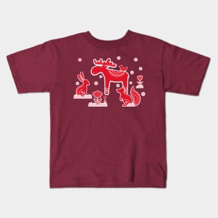 Scandinavian Wintertime Kids T-Shirt